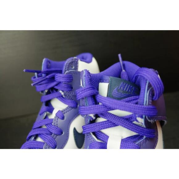 Nike Dunk High Electro Purple Midnight NavyWoman's Size 6 / 4.5 youth New - Picture 2 of 8